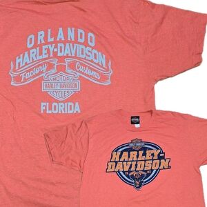 Harley Davidson Motorcycles Orlando Florida Short Sleeve T-Shirt Size Large